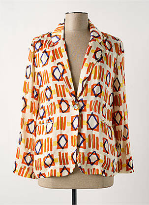 Blazer poches orange BELLA JONES femme