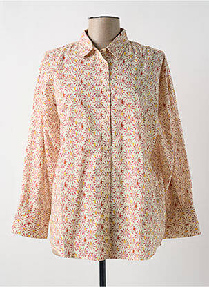 Chemisier imprimé fantaisie manches longues beige HARRIS WILSON femme