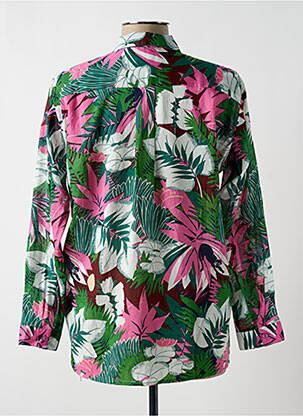 Chemisier coupe droite manches longues vert DES PETITS HAUTS femme