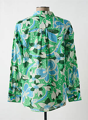 Chemisier imprimé fleurs manches longues vert BELLA JONES femme