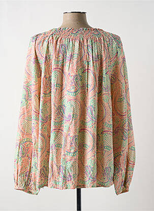Blouse manches longues manches longues beige SWILDENS femme