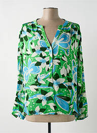 Blouse imprimé fleurs manches longues vert BELLA JONES femme