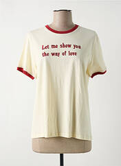 T-shirt beige SWILDENS pour femme seconde vue