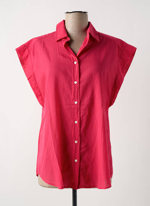 Chemisier manches courtes manches courtes rouge HARTFORD femme