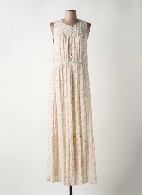 Robe longue beige INDI & COLD pour femme