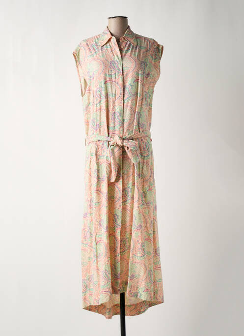 Robe longue beige SWILDENS pour femme