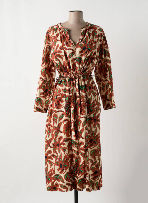 Robe mi-longue marron SOEUR pour femme