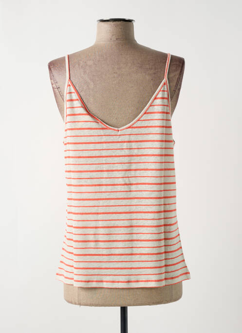 Top orange BELLEROSE pour femme