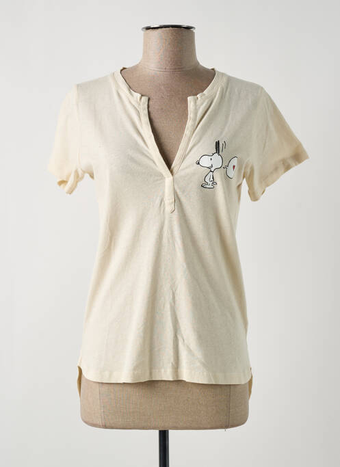 T-shirt beige SWILDENS pour femme