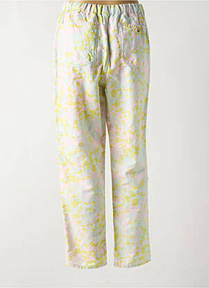 Pantalon droit taille élastique rose BELLEROSE femme