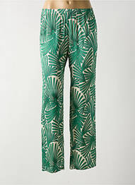 Pantalon droit taille élastique vert HARTFORD femme