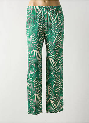 Pantalon droit taille élastique vert HARTFORD femme