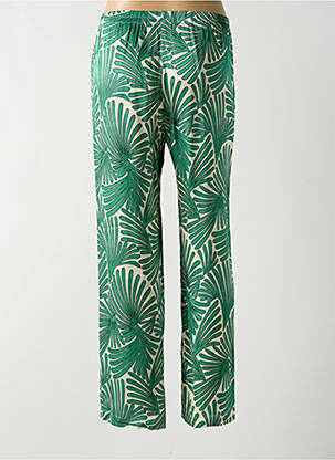 Pantalon droit taille élastique vert HARTFORD femme