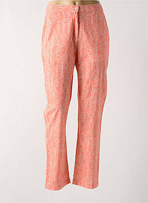 Pantalon droit taille élastique orange HARRIS WILSON femme