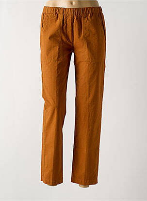 Pantalon droit taille élastique marron HARTFORD femme