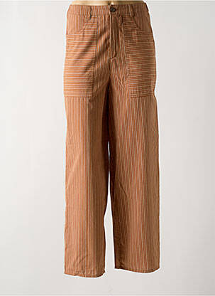 Pantalon droit taille élastique marron HARRIS WILSON femme