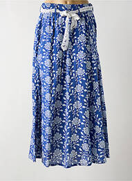 Jupe longue imprimé fantaisie bleu SWILDENS femme