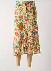 Jupe longue beige SWILDENS pour femme seconde vue