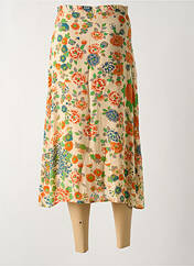 Jupe longue beige SWILDENS pour femme seconde vue