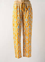 Pantalon droit jaune BELLA JONES pour femme seconde vue