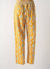 Pantalon droit jaune BELLA JONES pour femme seconde vue