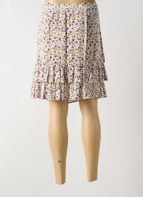 Jupe courte blanc INDI & COLD pour femme