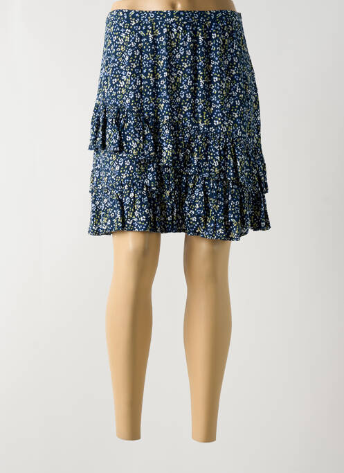 Jupe courte bleu INDI & COLD pour femme
