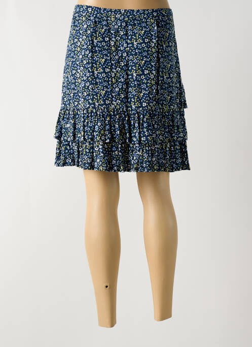 Jupe courte bleu INDI & COLD pour femme