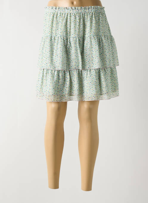 Jupe courte vert INDI & COLD pour femme