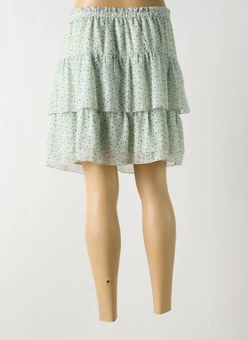 Jupe courte vert INDI & COLD pour femme