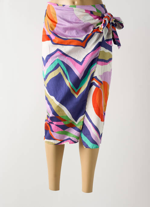 Jupe mi-longue violet BELLEROSE pour femme