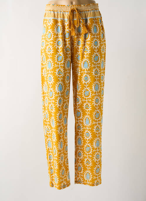 Pantalon droit jaune BELLA JONES pour femme