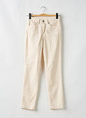 Pantalon slim beige DENIM STUDIO pour femme seconde vue