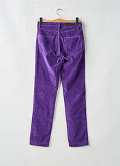 Pantalon slim violet DENIM STUDIO pour femme seconde vue