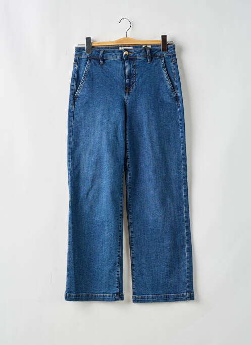 Jeans coupe large bleu HAPPY pour femme