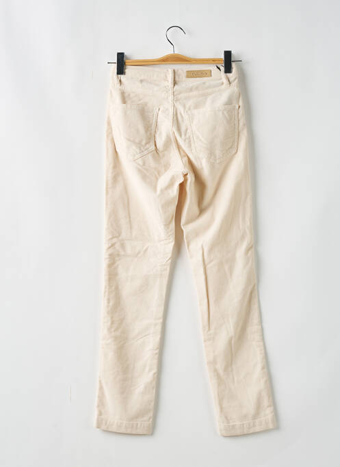 Pantalon slim beige DENIM STUDIO pour femme
