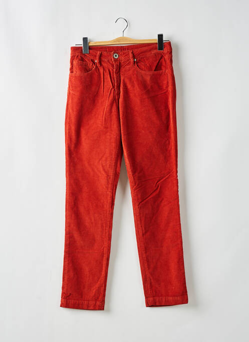 Pantalon slim orange DENIM STUDIO pour femme