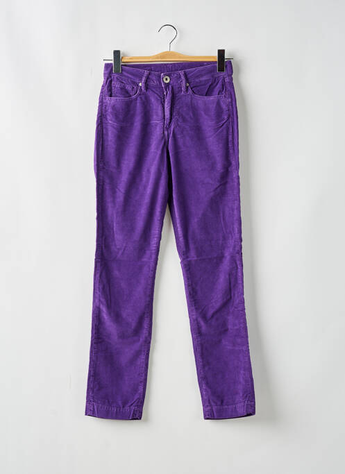 Pantalon slim violet DENIM STUDIO pour femme