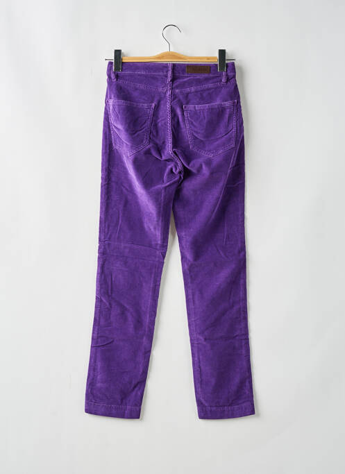 Pantalon slim violet DENIM STUDIO pour femme