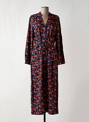 Robe longue manches longues manches longues bleu NICE THINGS femme