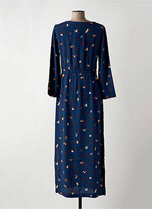 Robe longue manches longues manches longues bleu NICE THINGS femme