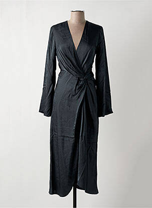 Robe longue manches longues manches longues vert SECOND FEMALE femme