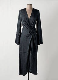 Robe longue manches longues manches longues vert SECOND FEMALE femme