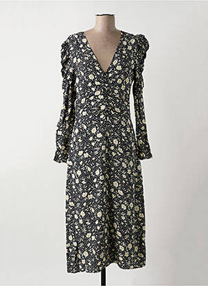 Robe longue manches longues manches longues noir JOLIE JOLIE PAR PETITE MENDIGOTE femme