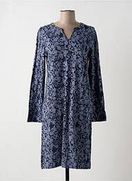 Robe mi-longue imprimé fantaisie manches longues bleu WHITE STUFF femme