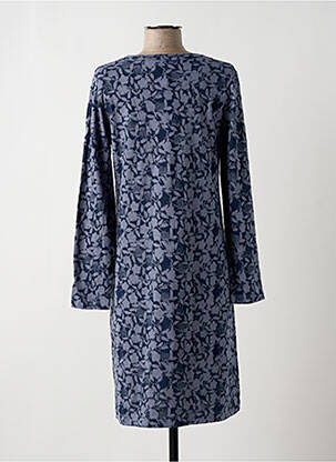 Robe mi-longue imprimé fantaisie manches longues bleu WHITE STUFF femme