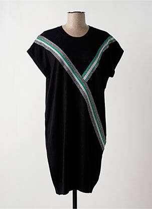 Robe pull resserrée sur le bas manches courtes noir BERENICE femme