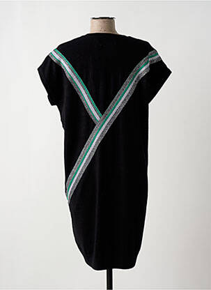 Robe pull resserrée sur le bas manches courtes noir BERENICE femme