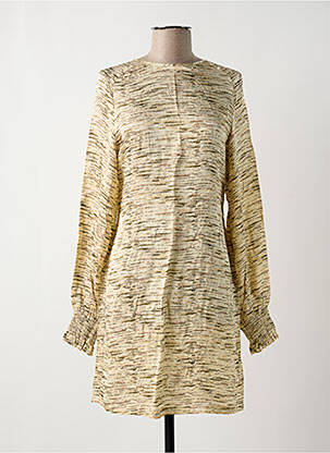 Robe courte manches longues manches longues beige SAMSOE & SAMSOE femme