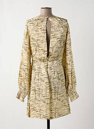 Robe courte manches longues manches longues beige SAMSOE & SAMSOE femme